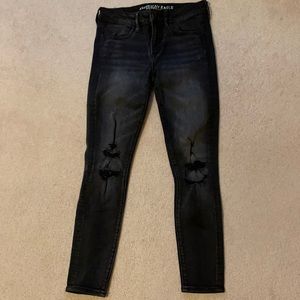 American eagle black jeggings